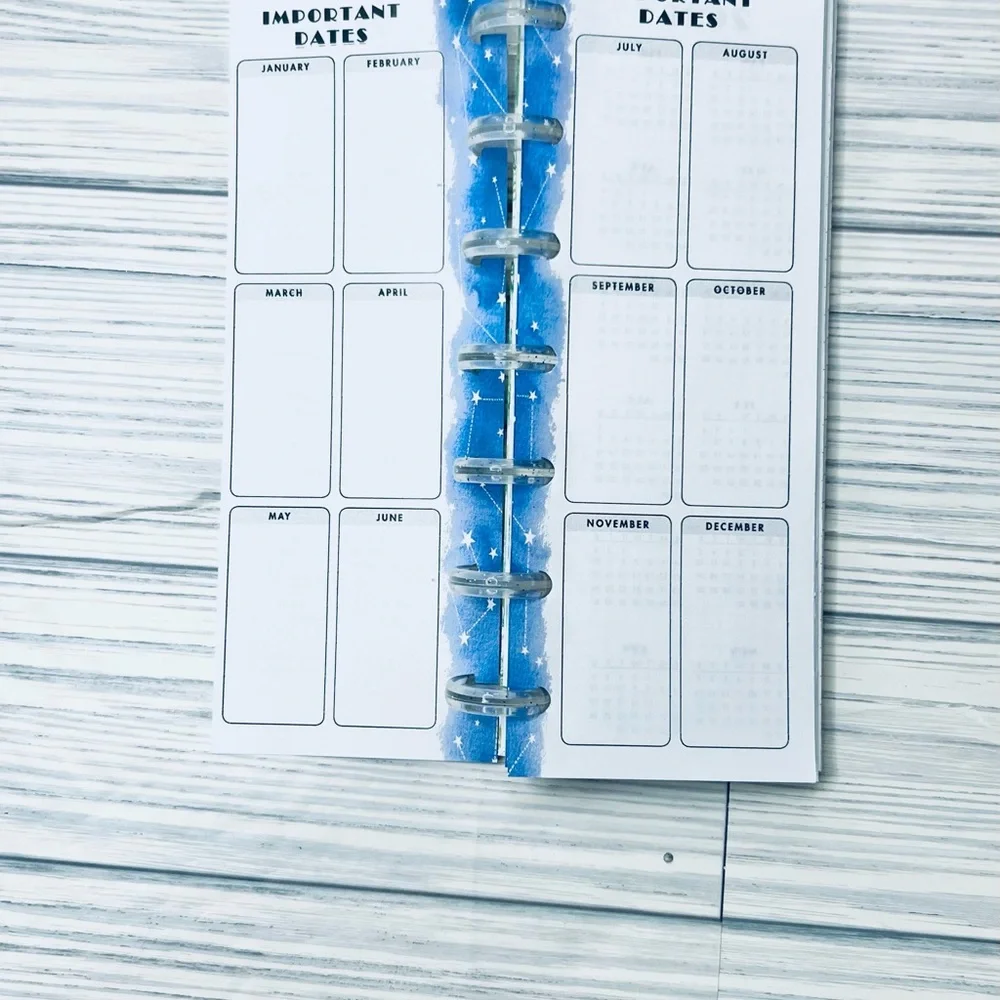 Happy planner skinny mini size extension 12 months